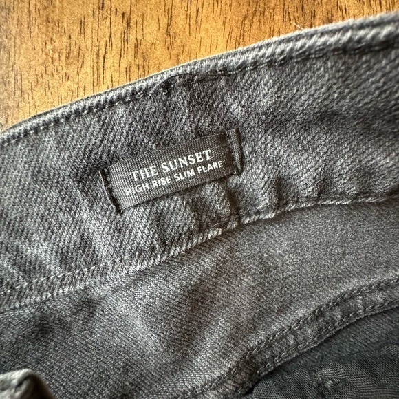 Rails The Sunset High Rise Slim Flare Black Jeans Size 32 - Picture 9 of 14